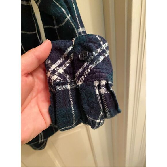 RAILS Hunter Button Down Plaid Shirt in Forest/Navy/White Womens XS - Picture 5 of 8